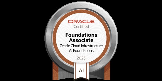 Oracle Cloud Infrastructure 2025 Certified AI Foundations Associate badge